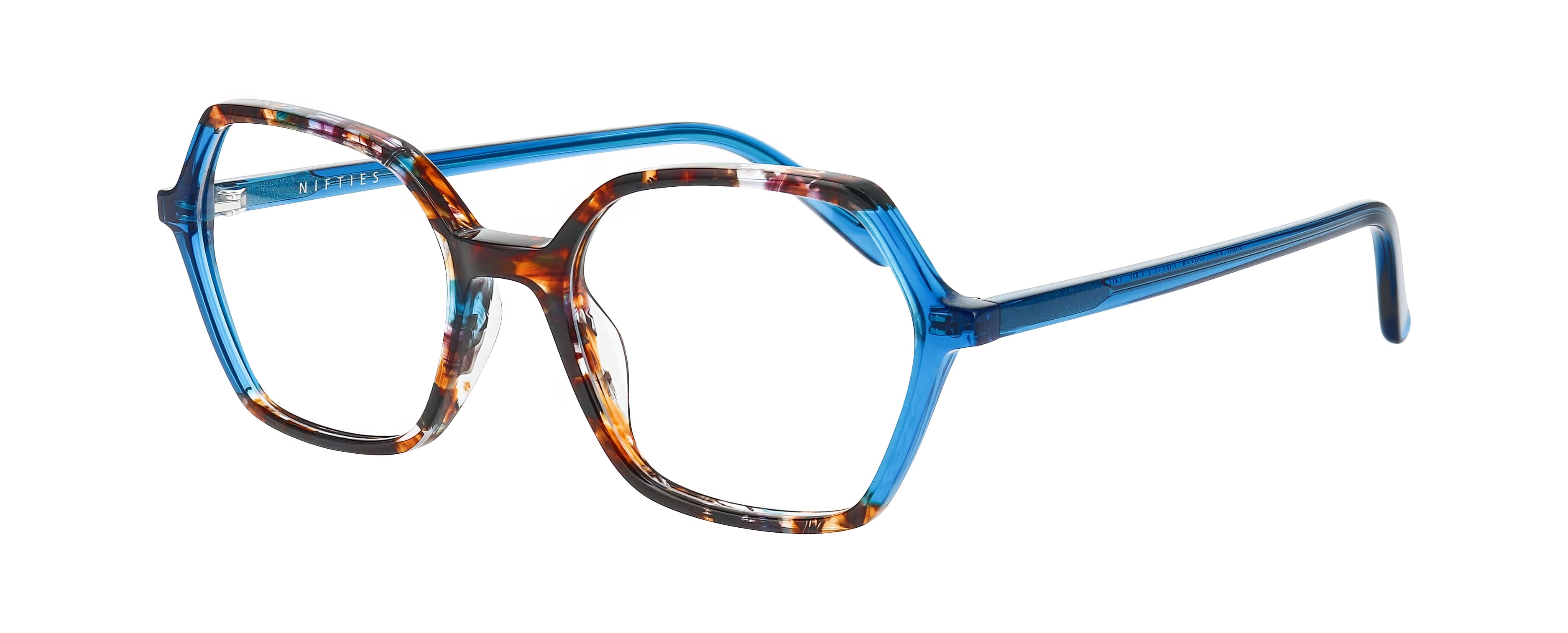 Side view of Nifties 9532#color_Blue Medium Demi