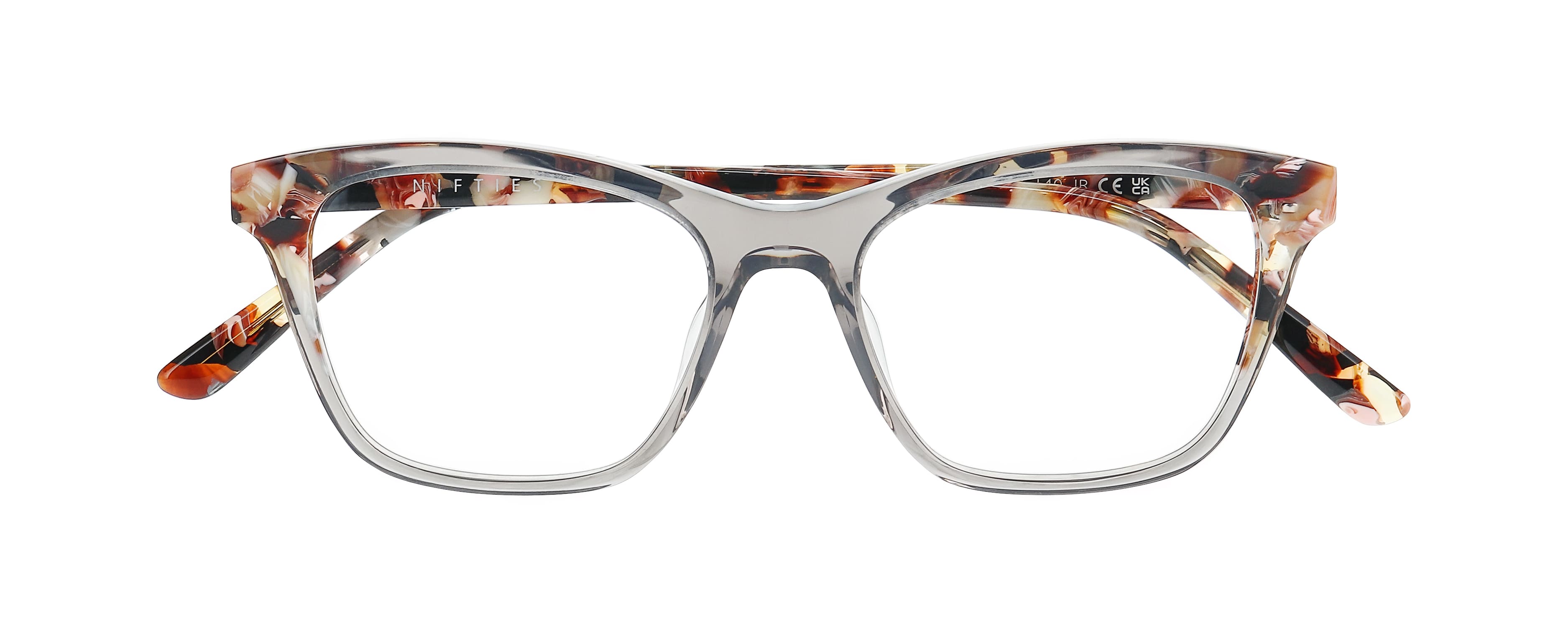 Front view of Nifties 9539#color_Grey medium Transparent