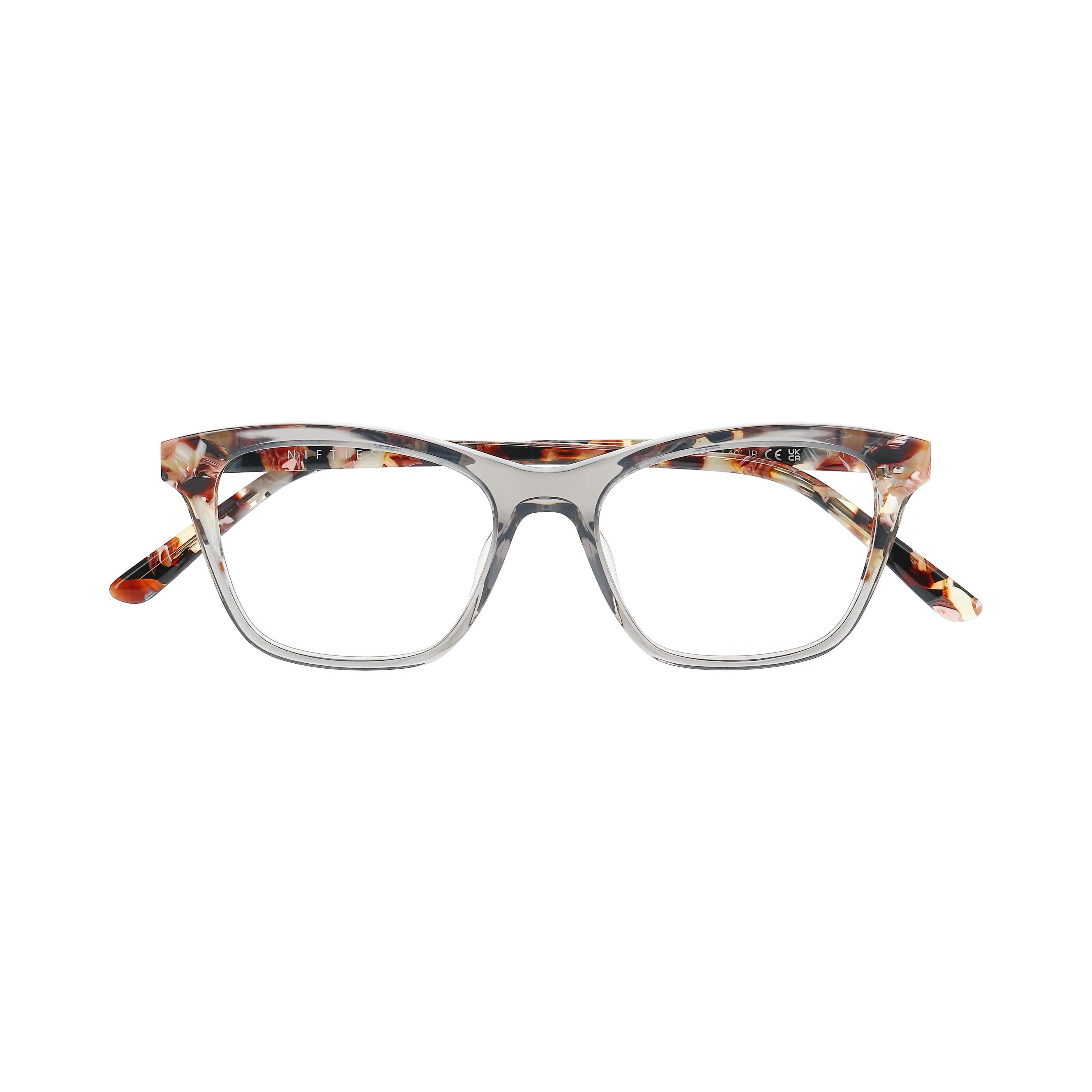 Front view of Nifties 9539#color_Grey medium Transparent