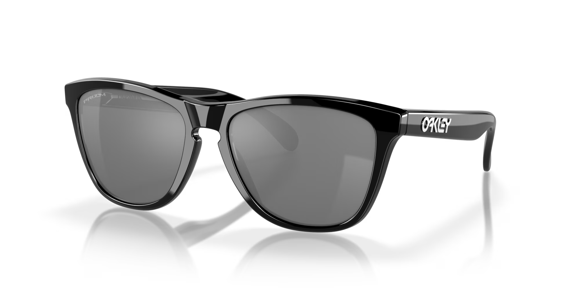 Side view of Oakley Frogskins #color_Polished Black