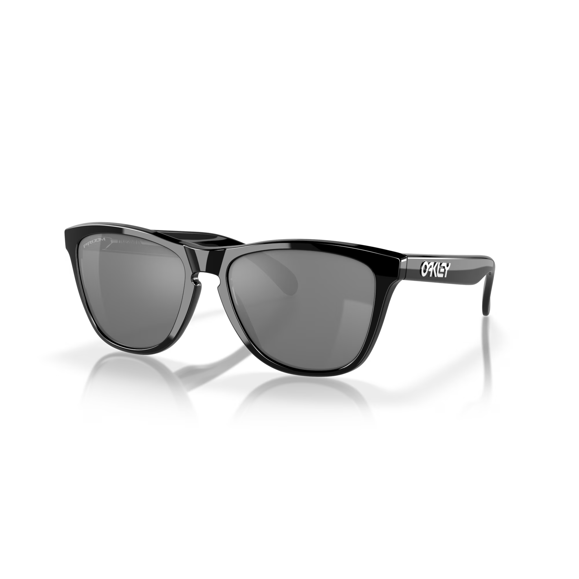 Side view of Oakley Frogskins #color_Polished Black