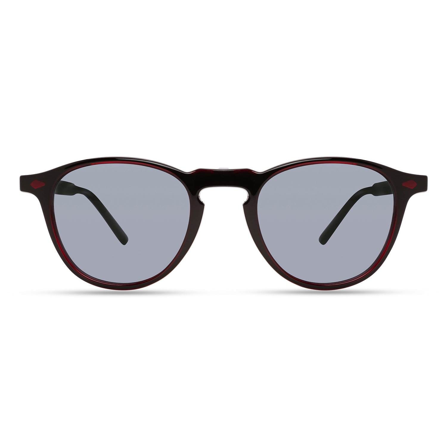 Front Clip on view of Eco Phoenix 1#color_dark burgundy