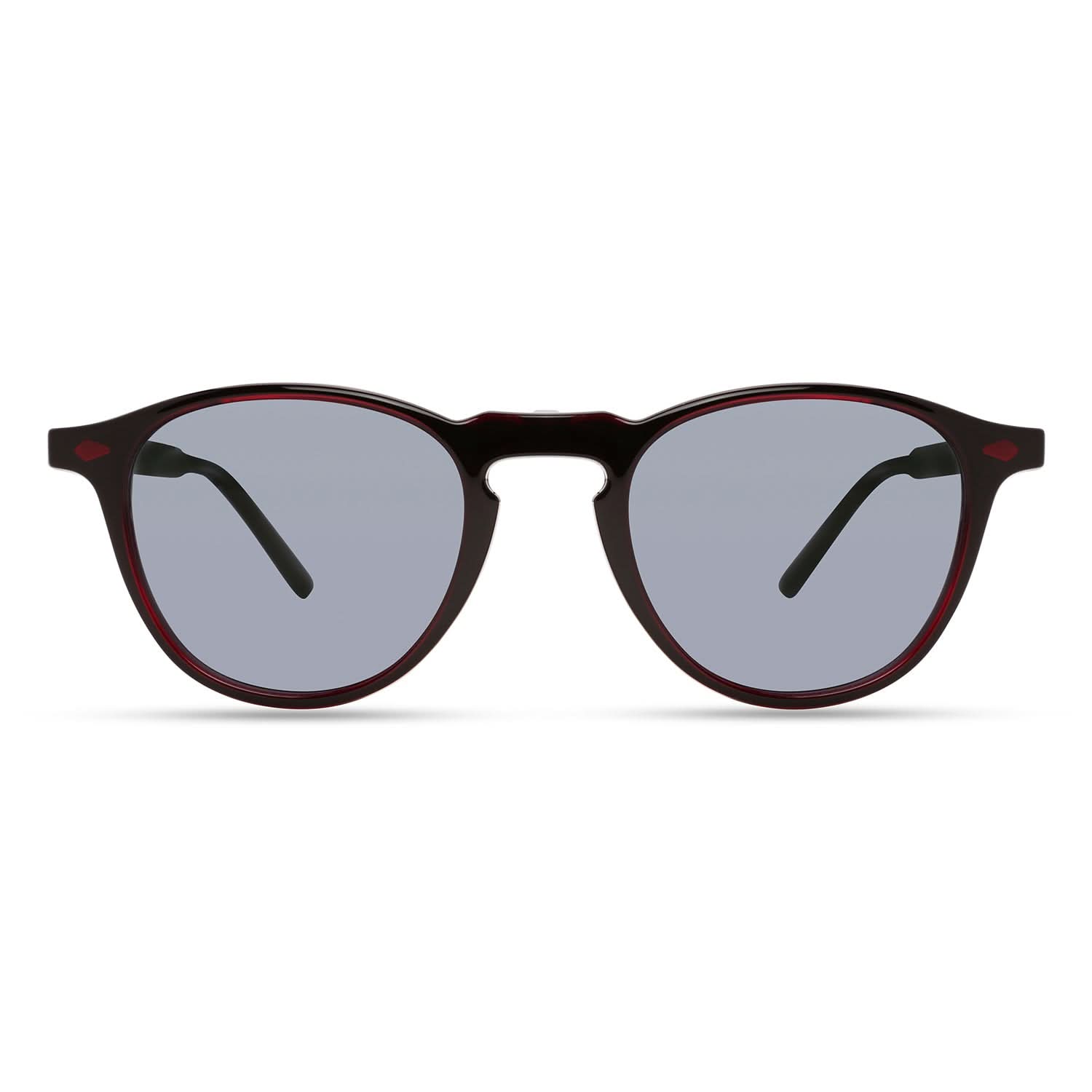 Front Clip on view of Eco Phoenix 1#color_dark burgundy