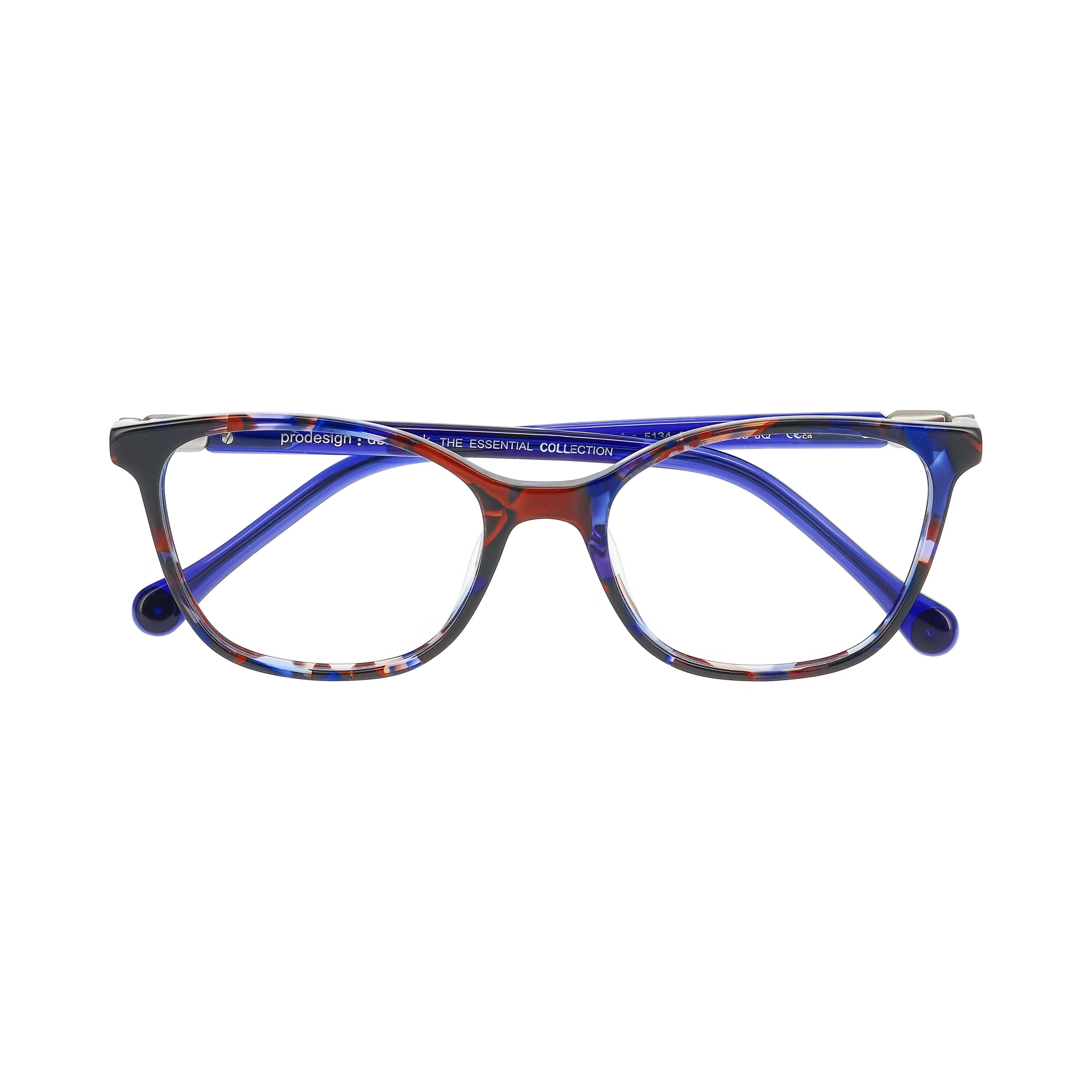 Front view of Pro Design frame Cleo1#color_Blue Havana