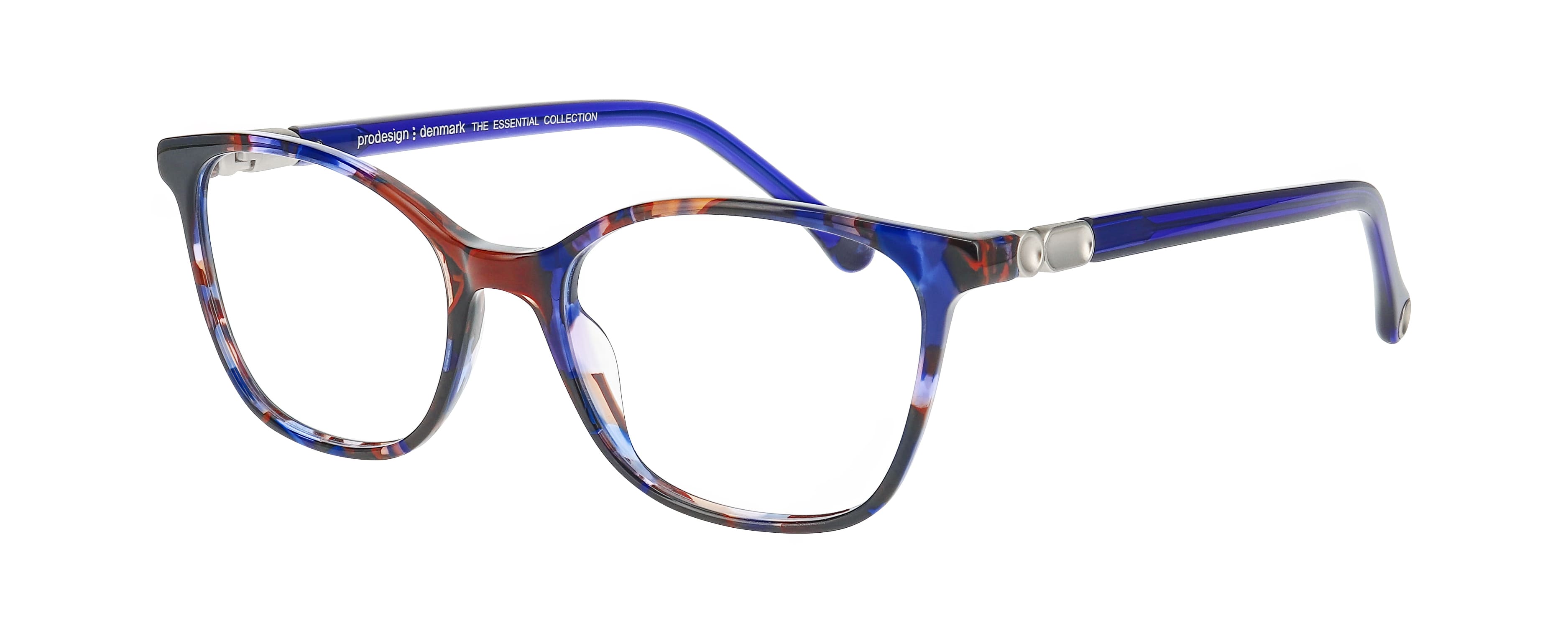 Side view of Pro Design frame Cleo1#color_Blue Havana