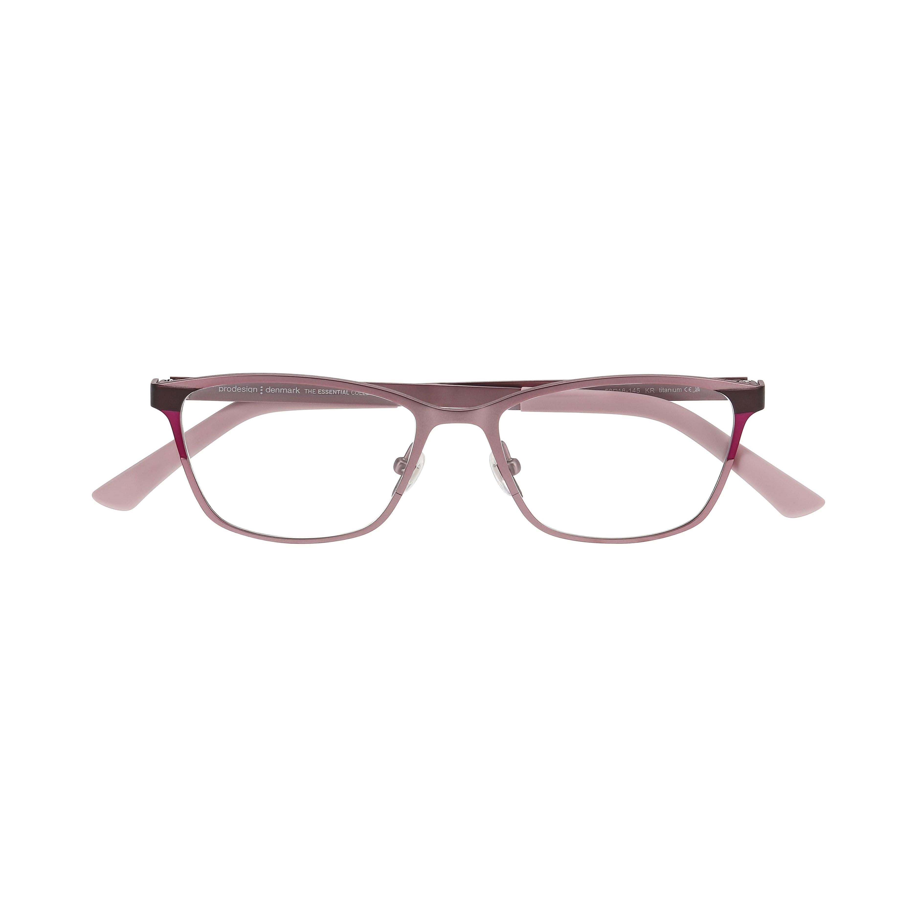 Front view of Pro Design frame PD Titone 2#color_Rose Light Matt