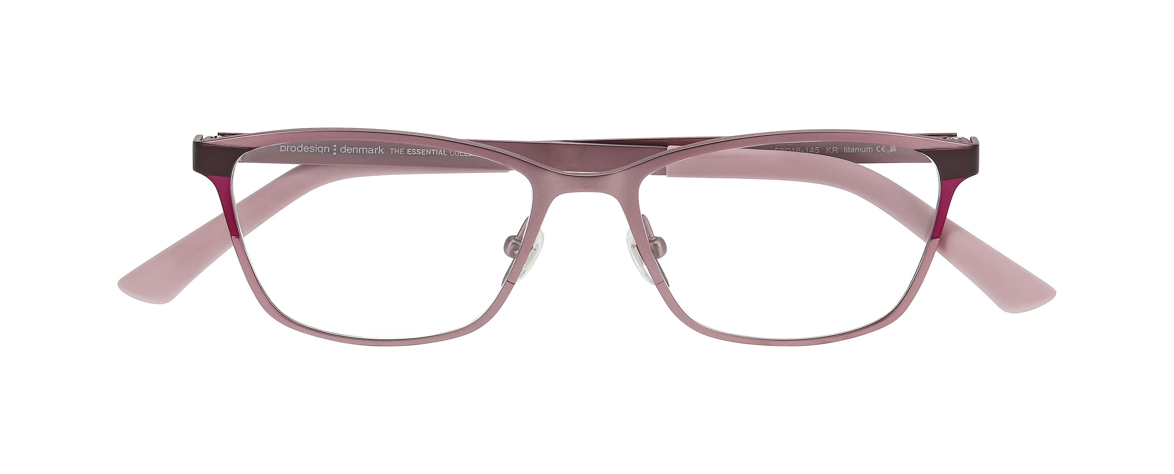 Front view of Pro Design frame PD Titone 2#color_Rose Light Matt