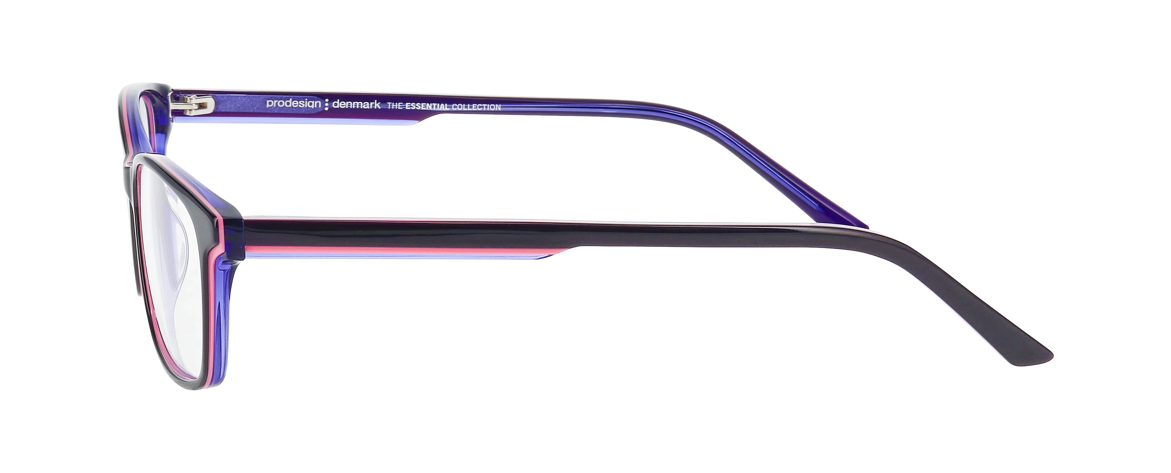 Side view of Pro Design frame PD Topo 6#color_Aubergine Dark Shiny