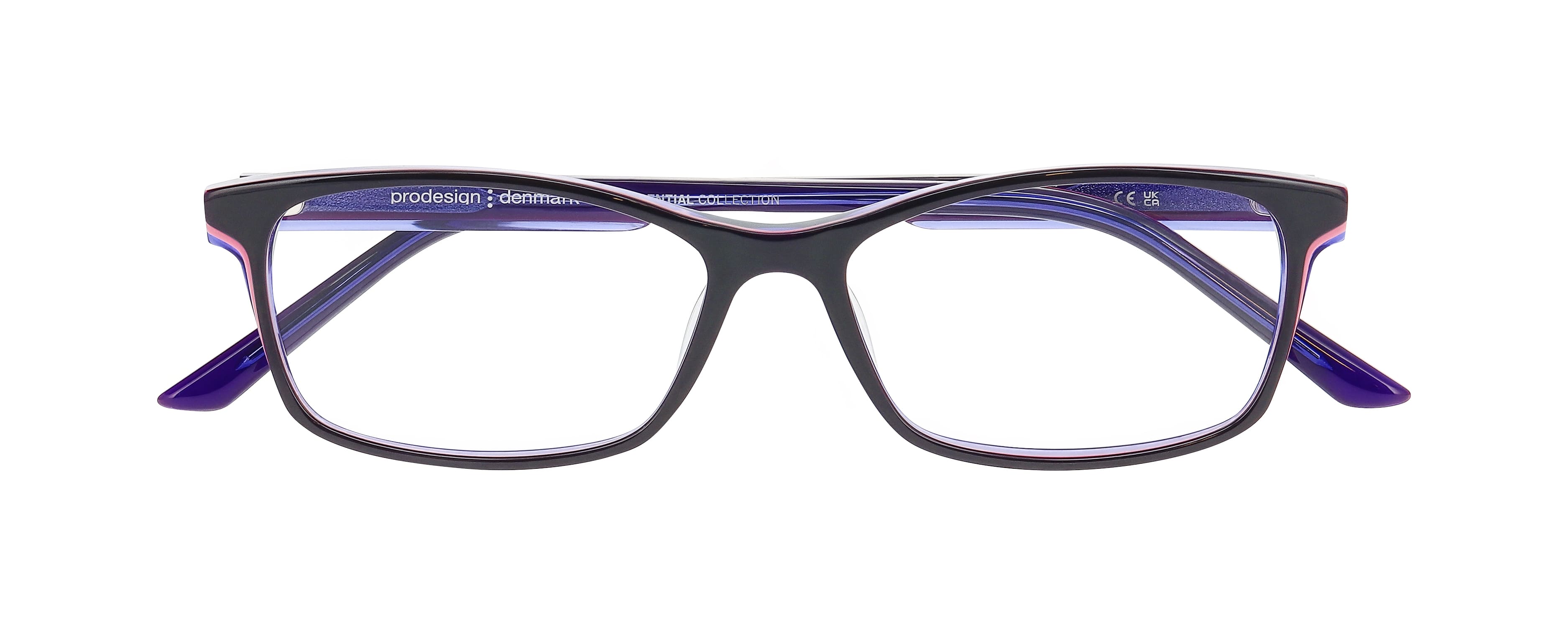 Front view of Pro Design frame PD Topo 6#color_Aubergine Dark Shiny