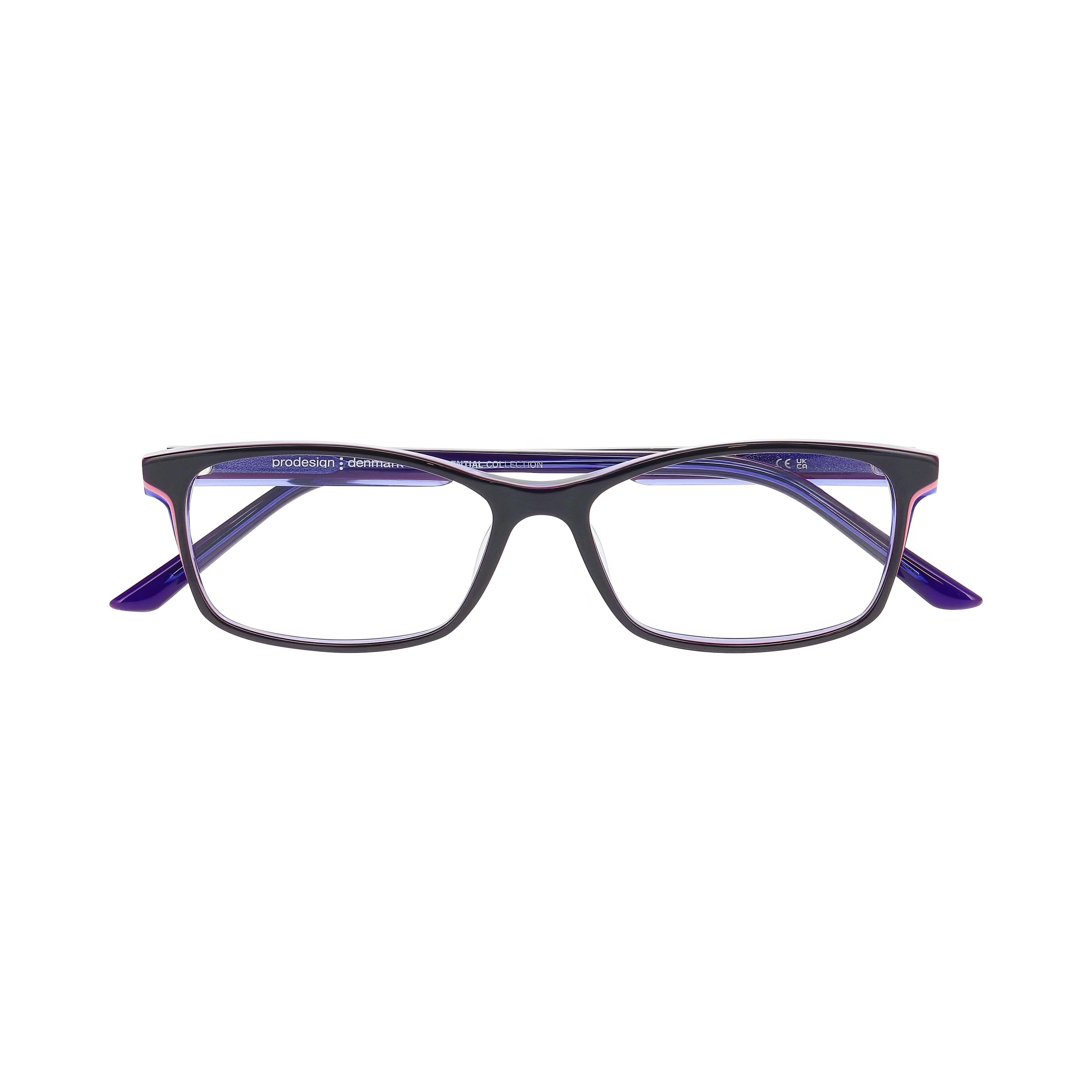 Front view of Pro Design frame PD Topo 6#color_Aubergine Dark Shiny