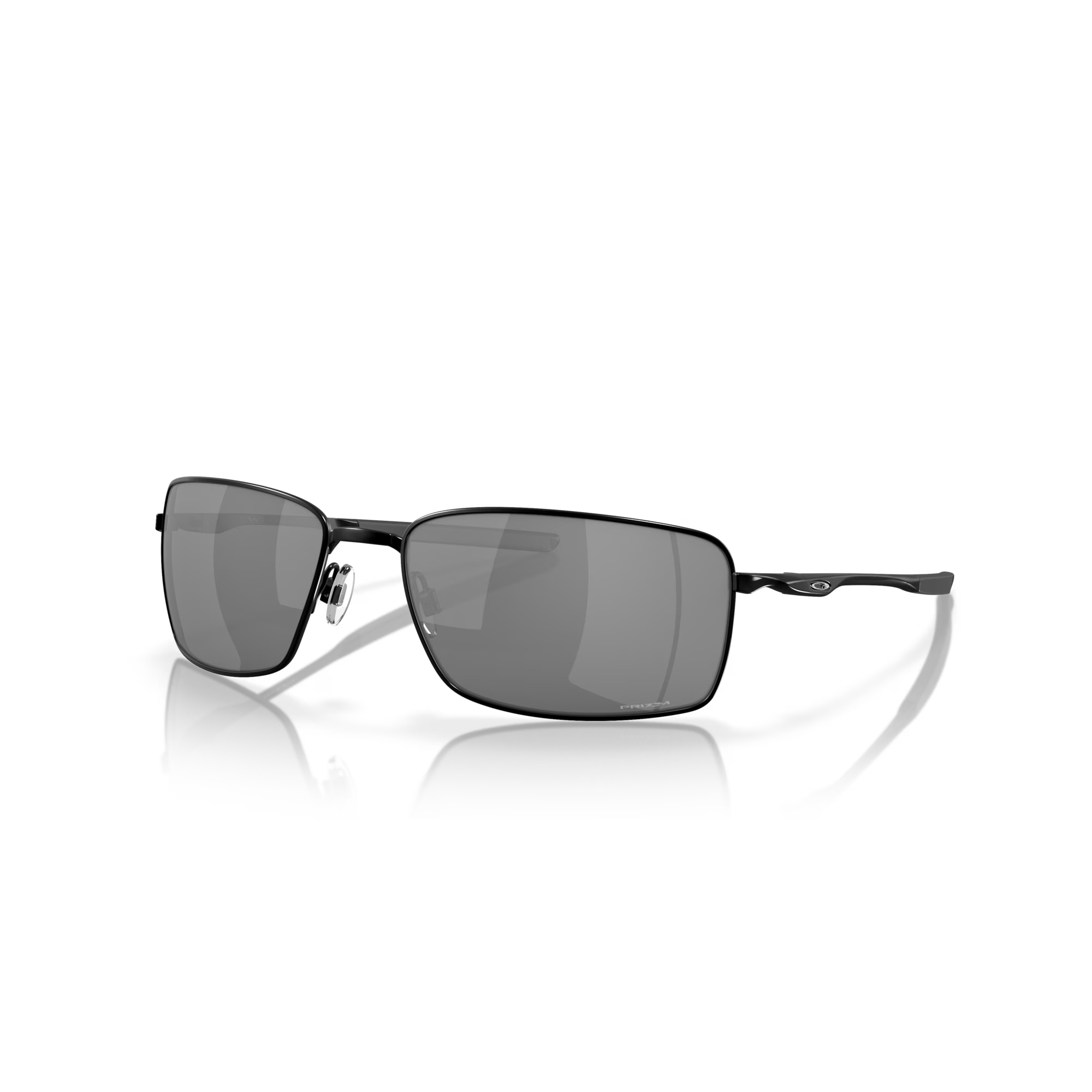 Front view of Oakley Square wire #color_Polished black