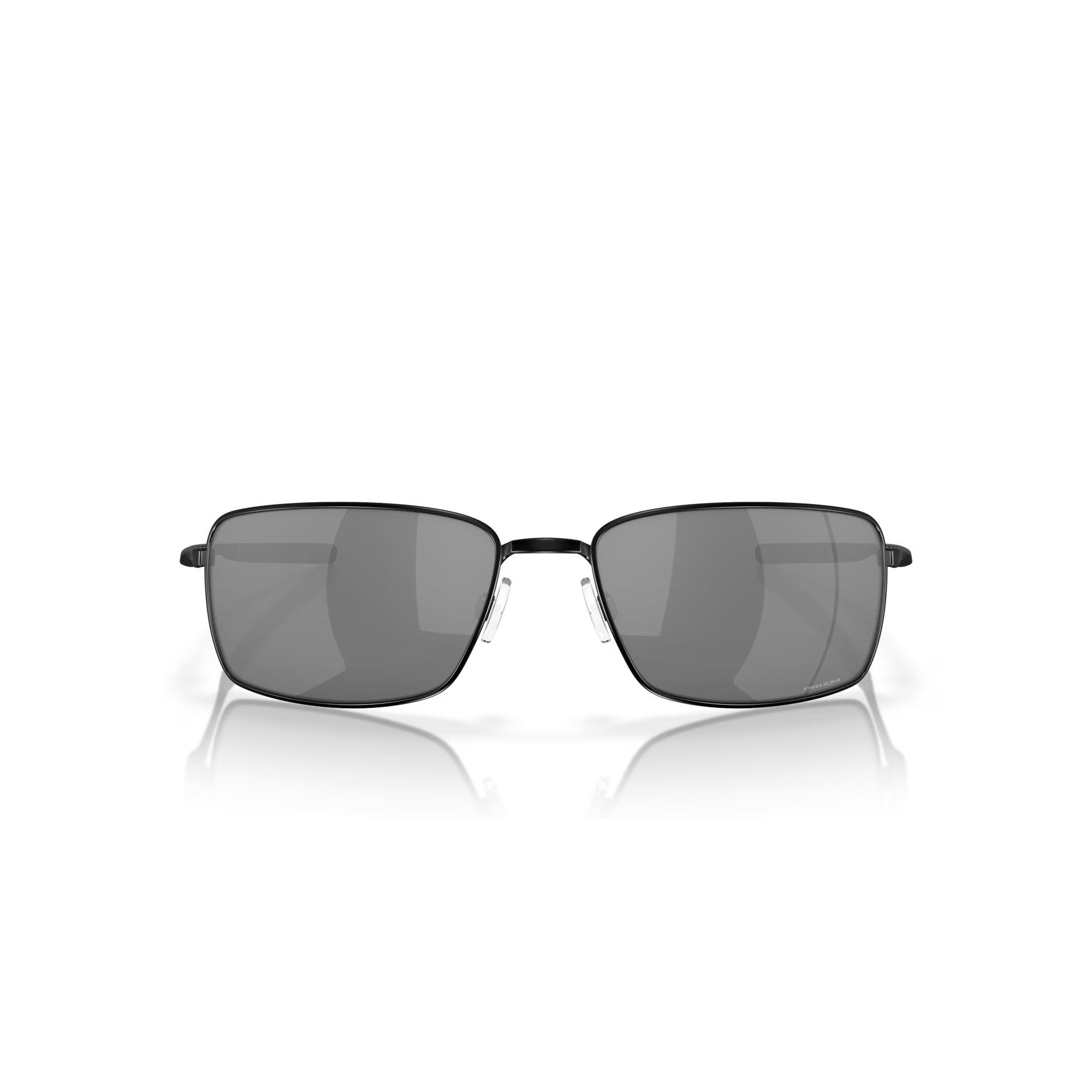 Front view of Oakley Square wire #color_Polished black