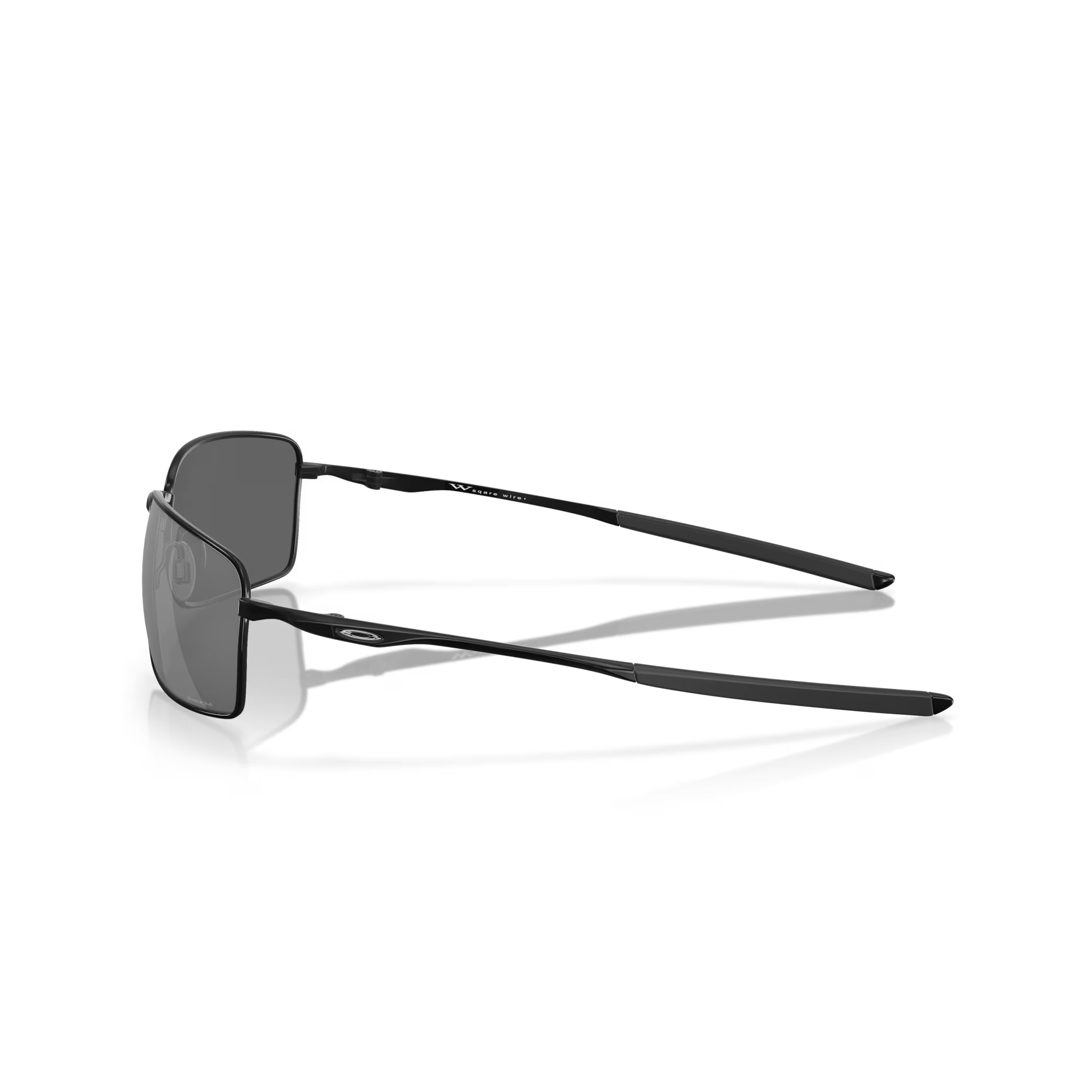 Side view of Oakley Square wire #color_Polished black