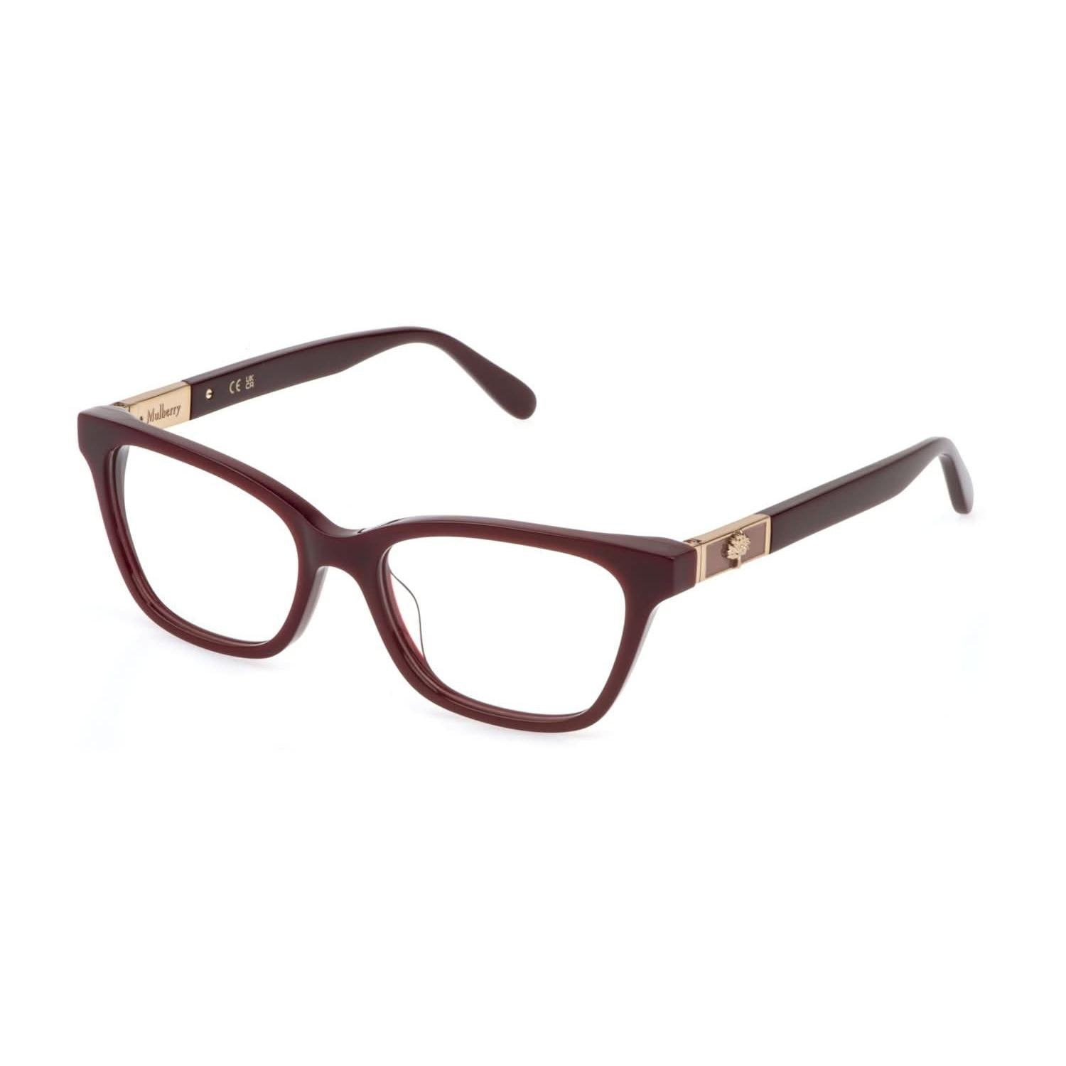 Side view of Mulberry VML278 1#color_Shiny full plum