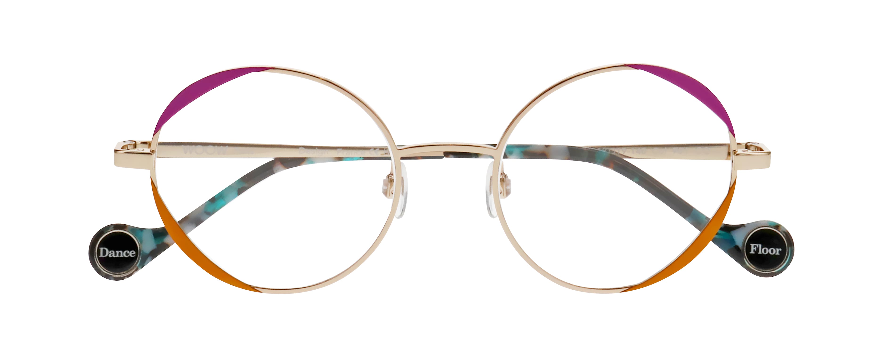 Front view of WOOW Dance Floor 1#color_Shiny Yellow Gold