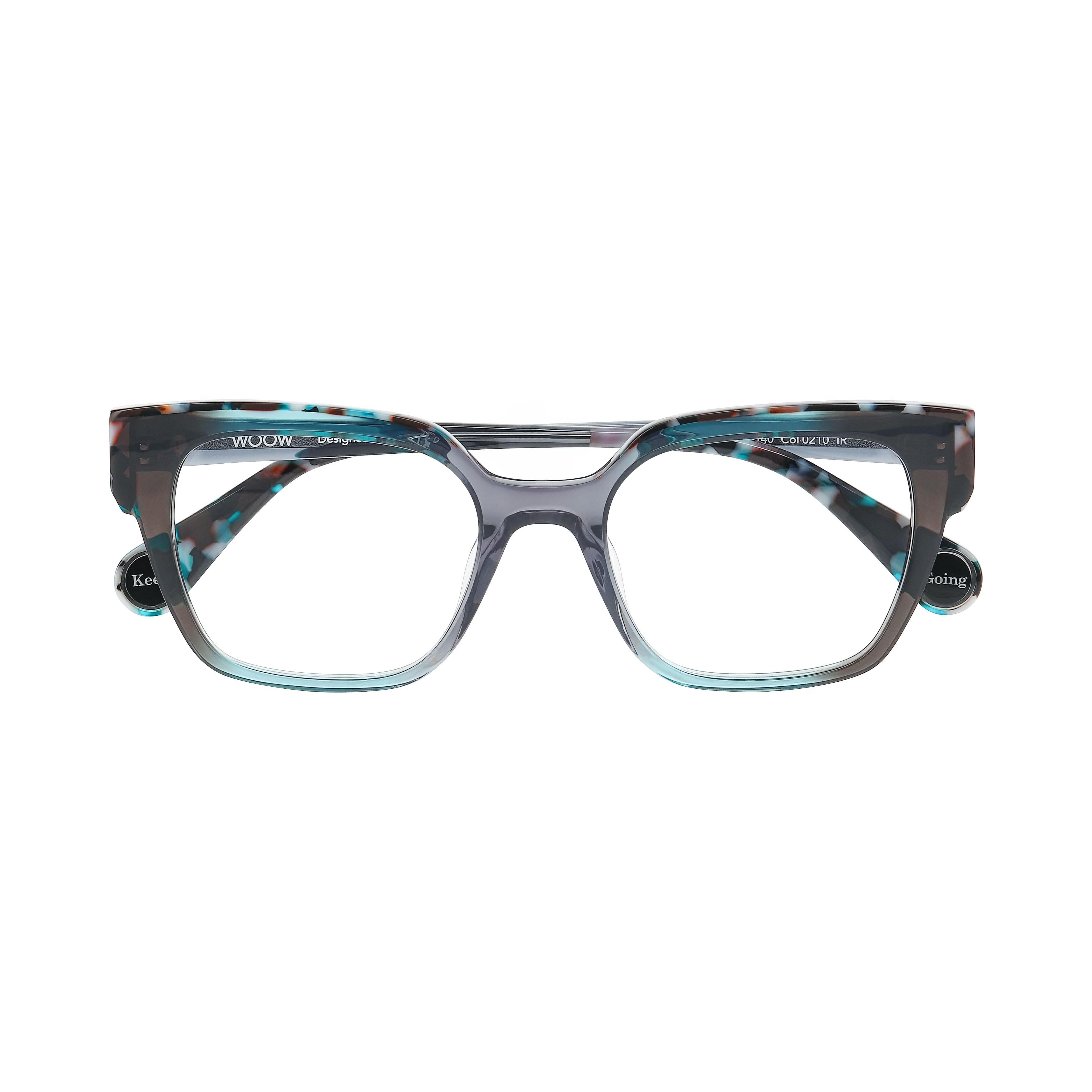 Front view of WOOW Keep Going 2#color_Gradient Black Torquoise