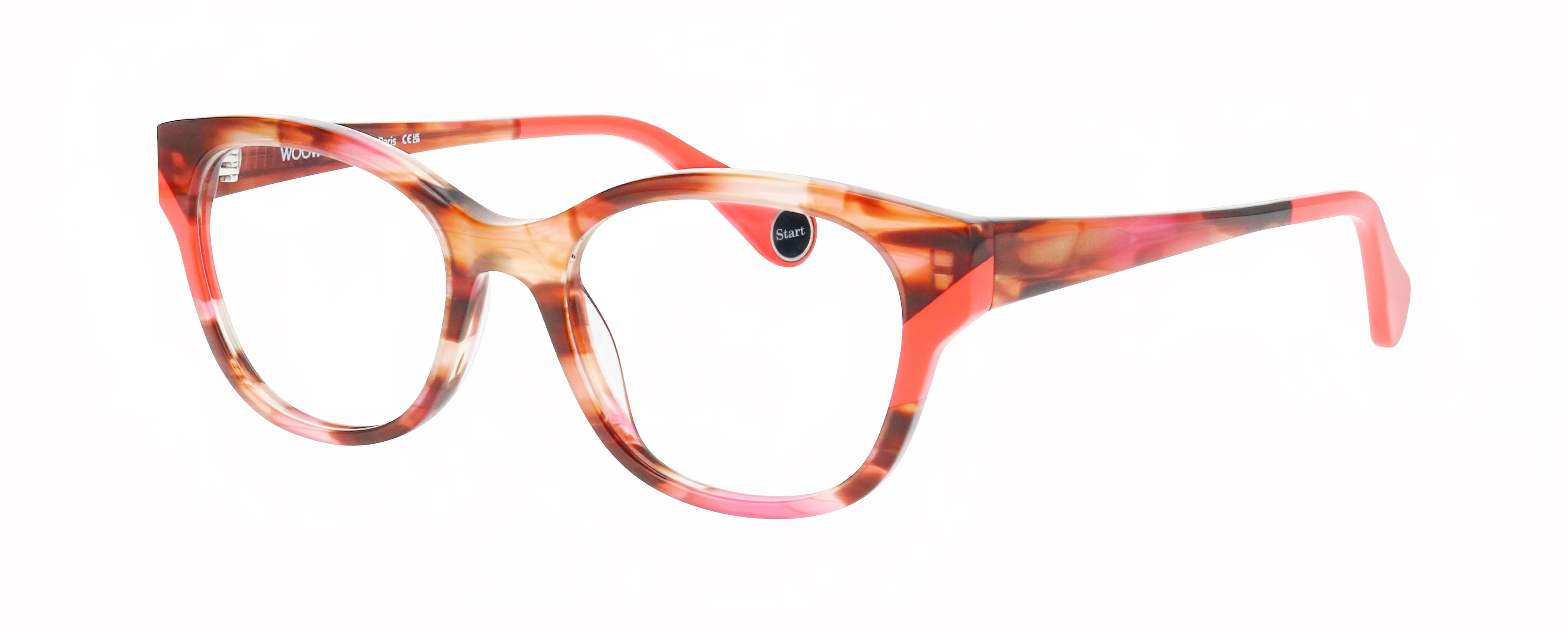 Side view of WOOW Lets Start 1#color_Smoked Pink Brown