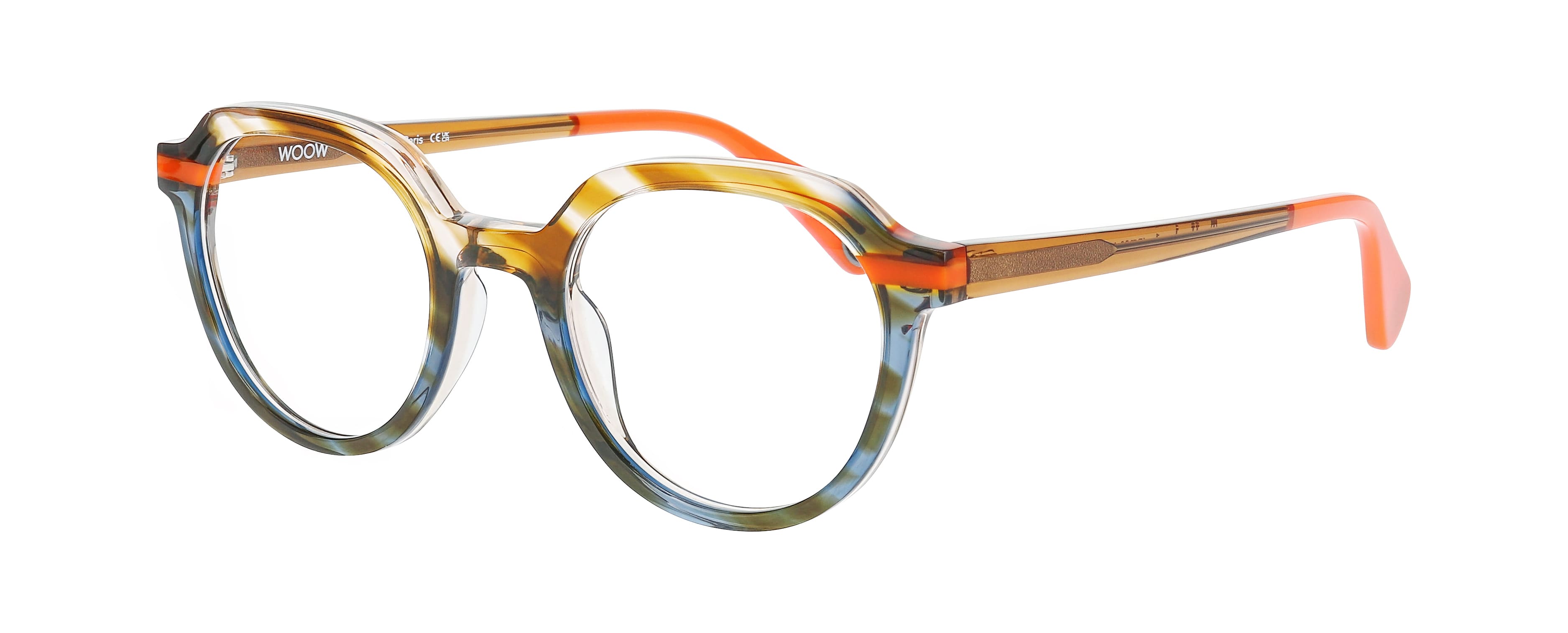 Side view of WOOW Try Harder 1#color_Blue and Olive Smoked