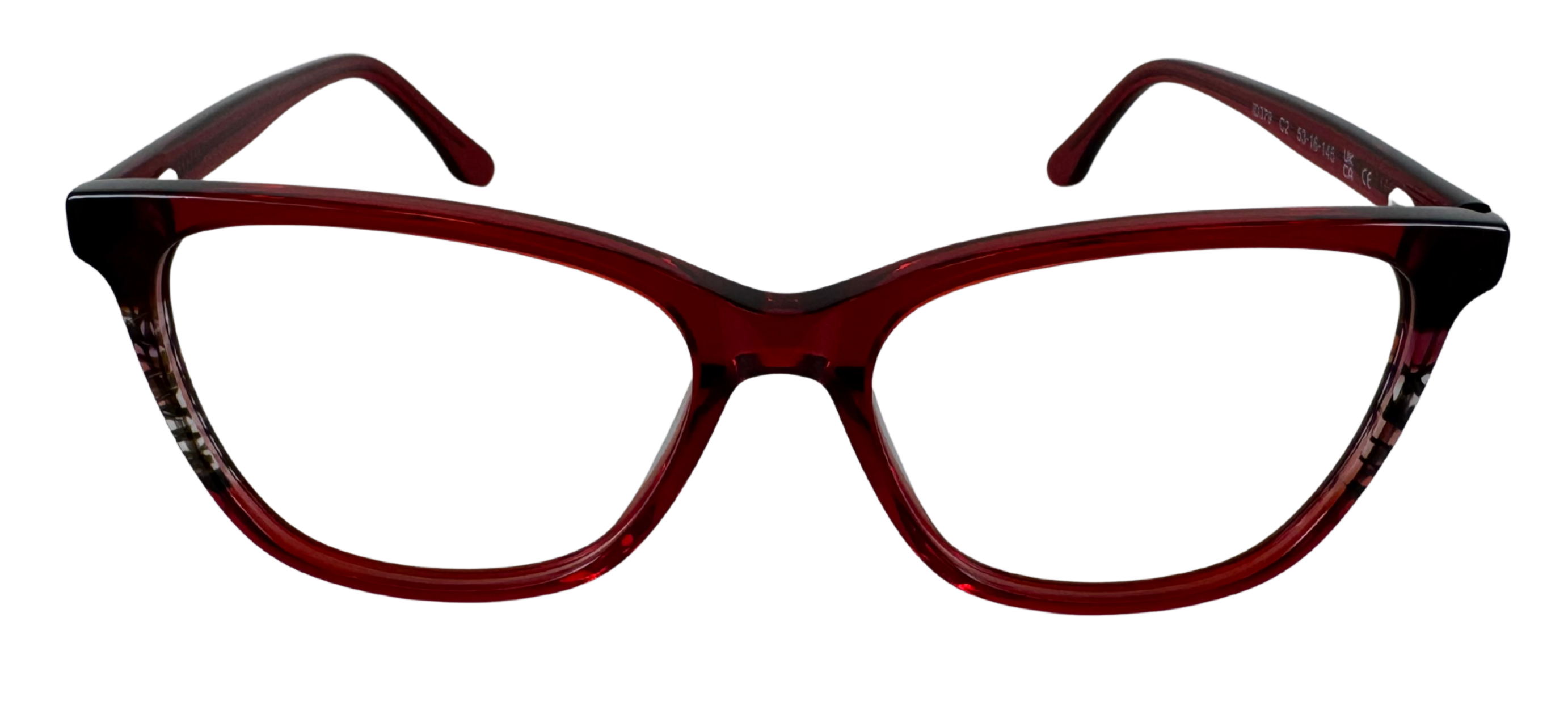 Front view of ISLAY #color_Shiny Transparent Red