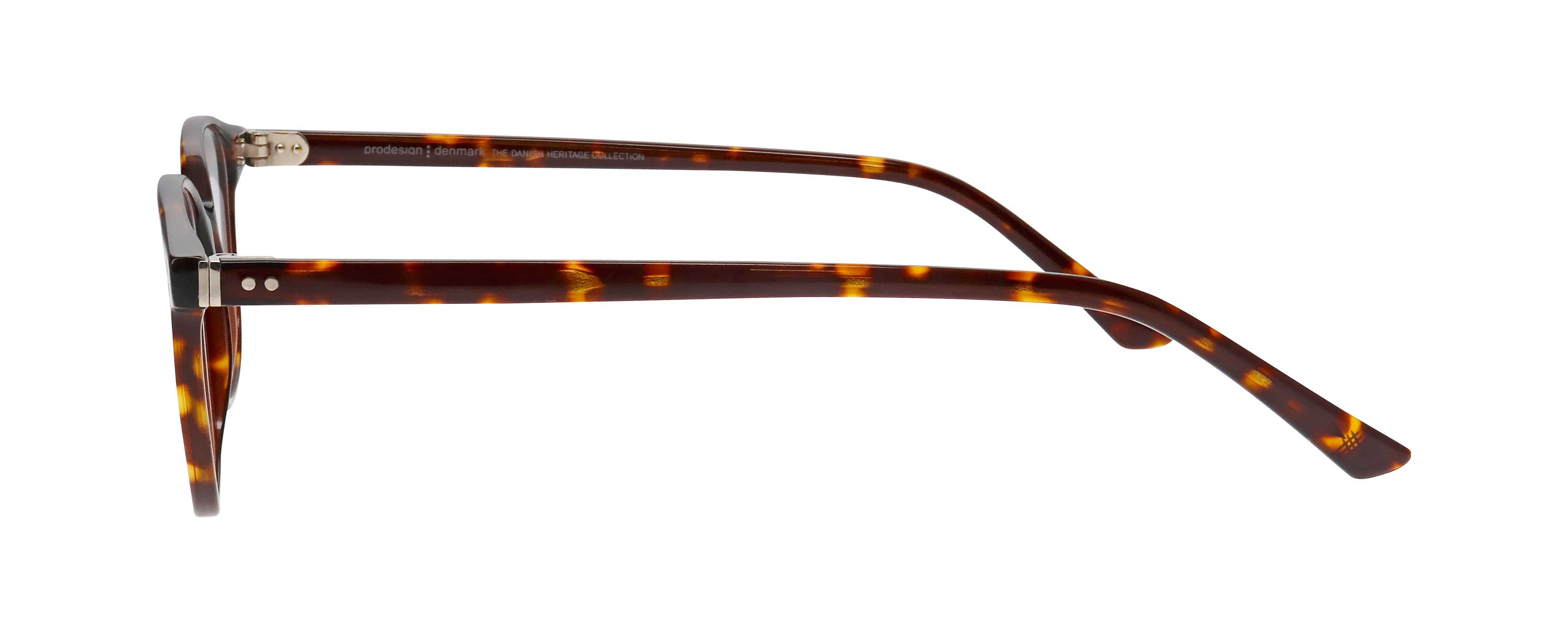 90 deg view of Pro Design frame 4790#color_Havana Medium Matt