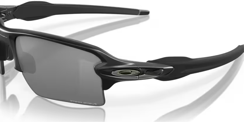 Left view of oakley flake #color_ Matte Black/Prizm Black