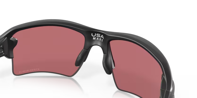 Top right view of oakley flake #color_ Matte Black/Prizm Dark Golf