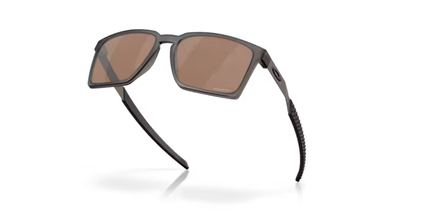 Top left view of oakley exchange sun #color_satin grey smoke
