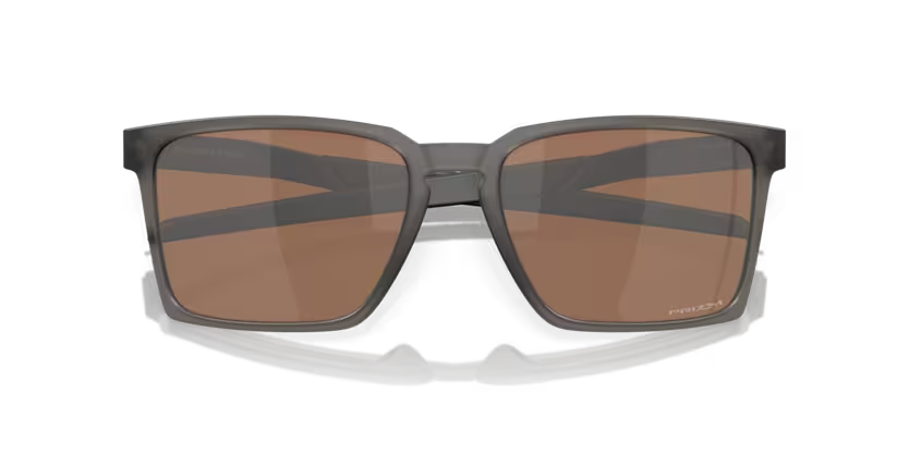 Folded view of oakley exchange sun #color_satin grey smoke