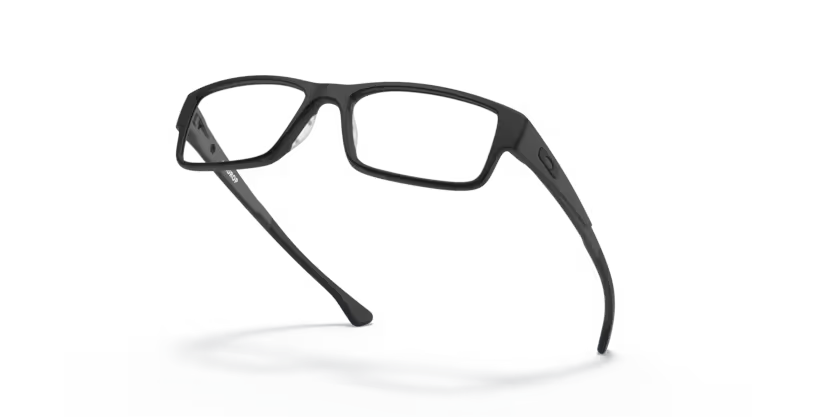 Top left view of oakley metal plate #color__satin black
