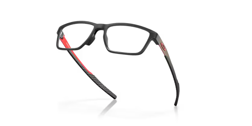 Top left view of oakley metalink #color__satin grey smoke