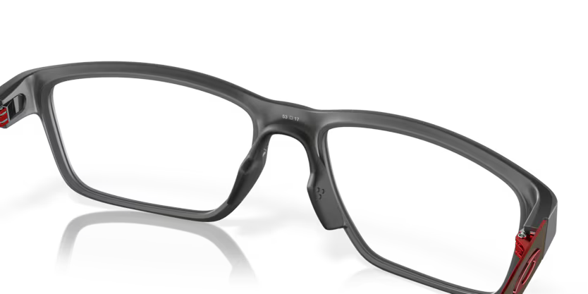 Top Right view of oakley metalink #color__satin grey smoke