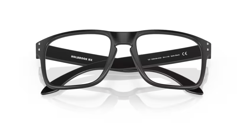 Folded view of oakley holbrook #color__satin black