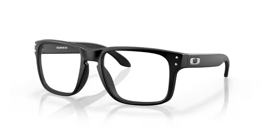 Left view of oakley holbrook #color__satin black