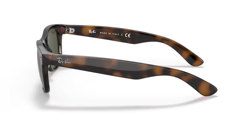 Side view of rayban new wayfarer #color_Tortoise