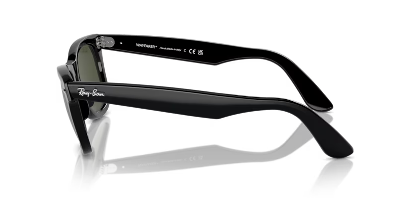 Side view of rayban wayfarer #color_black