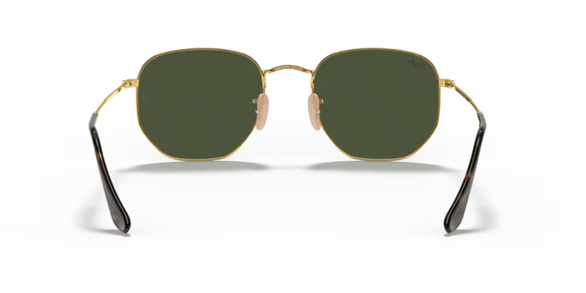 Back view of rayban hexagonal #color_arista