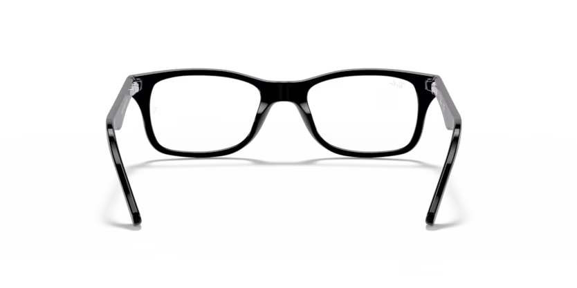 Back view of rayban optics frame #color_black 