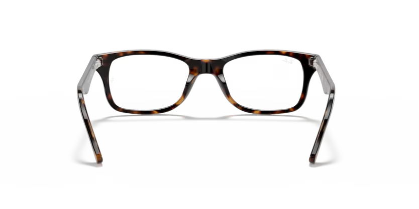 Back view of rayban optics frame #color_dark havana 
