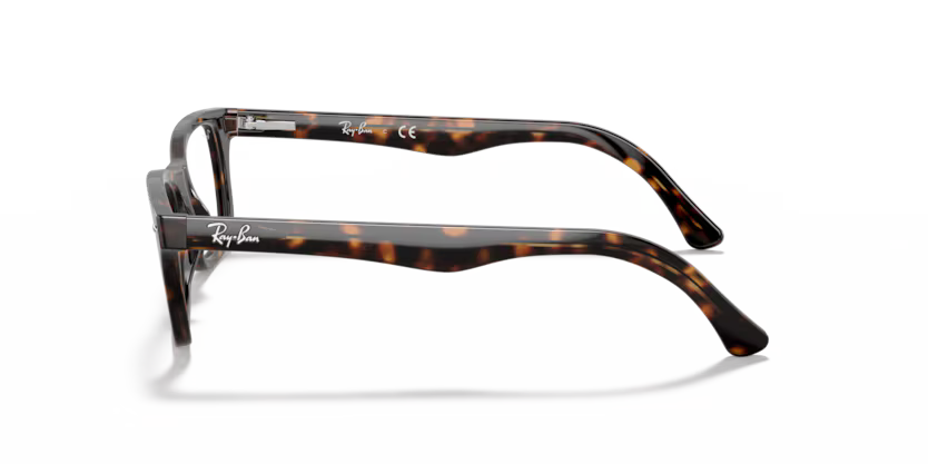 Left view of rayban optics frame #color_dark havana