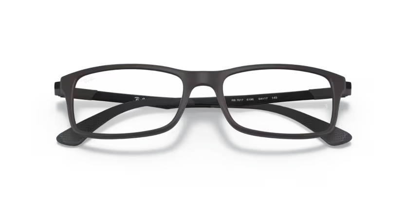 Folded view of rayban optics frame #color_matte black 