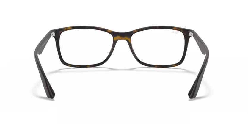 Back view of rayban optics frame #color_matte havana 