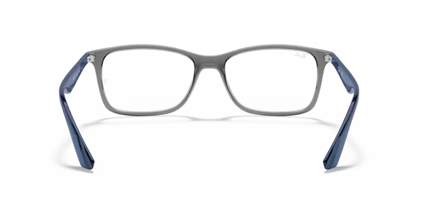 Back view of rayban optics frame #color_transparent grey