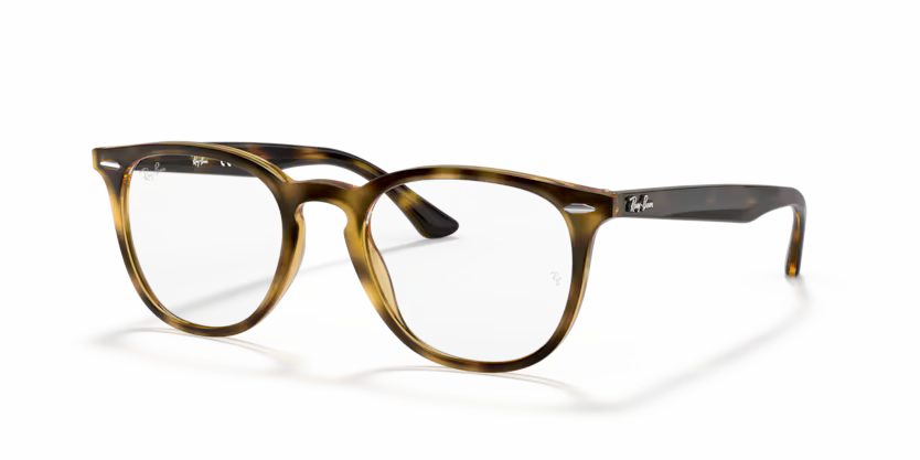 Side view of rayban optics frame #color_havana