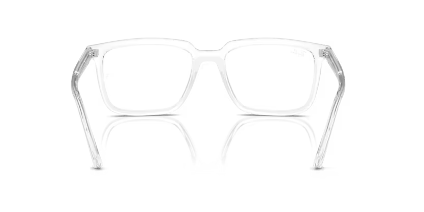Back view of rayban alain optics frame #color_transparent