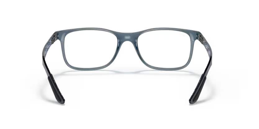 Back view of rayban optics frame #color_matte blue