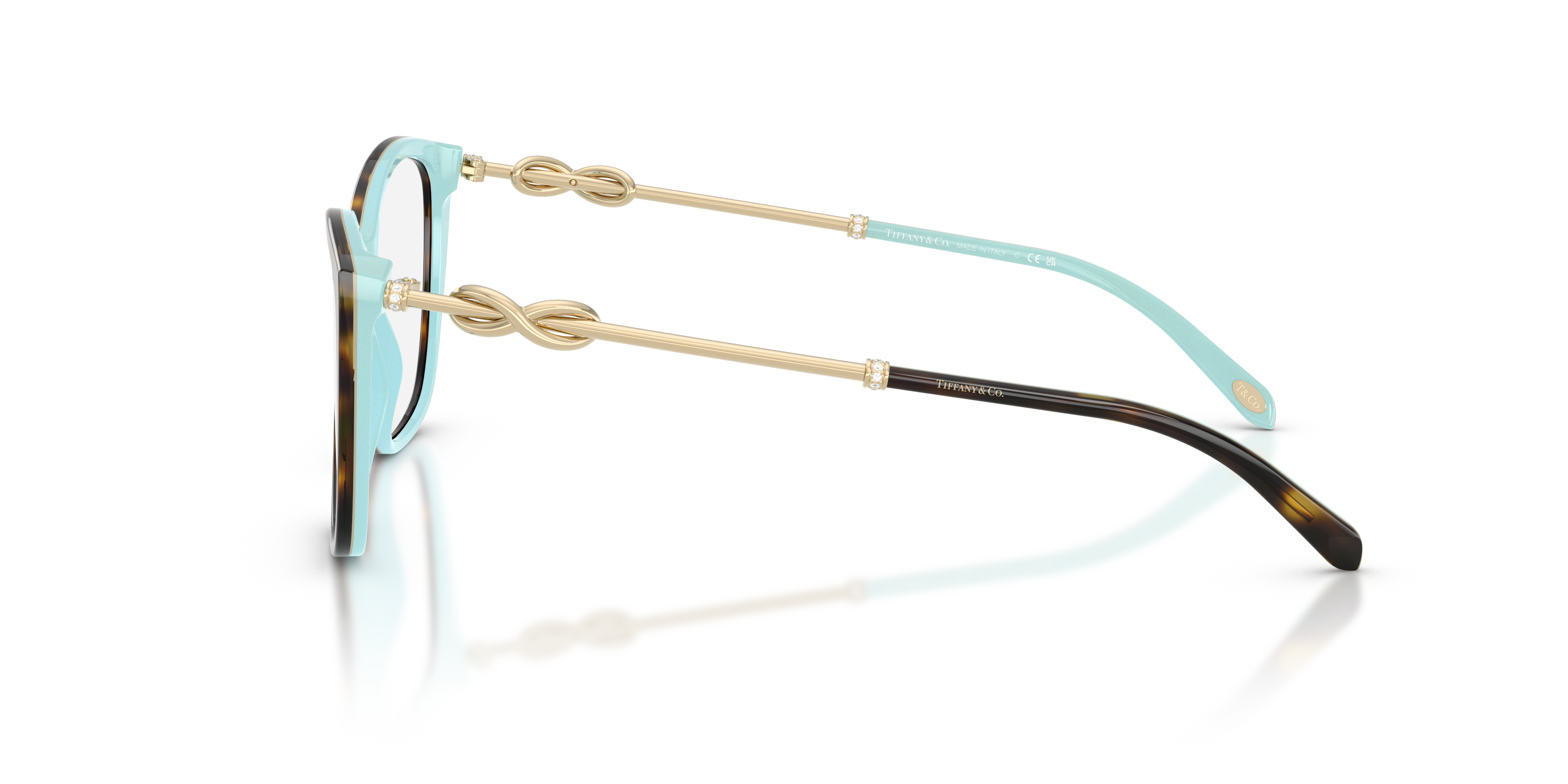 Left view of Tiffany 2160B 1#color_Havana on tiffany blue