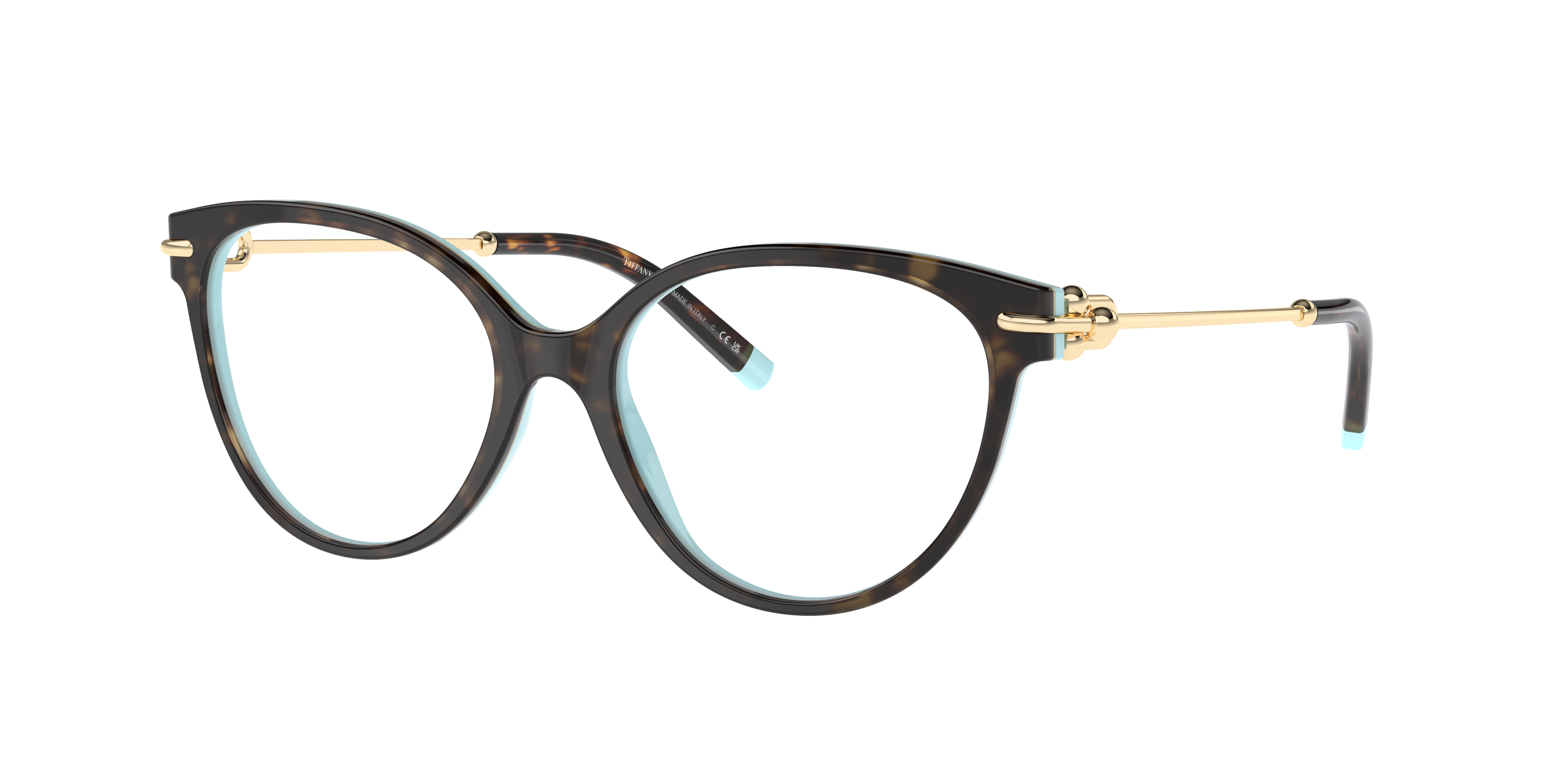 Side view of Tiffany  2217 1#color_Havana on tiffany blue