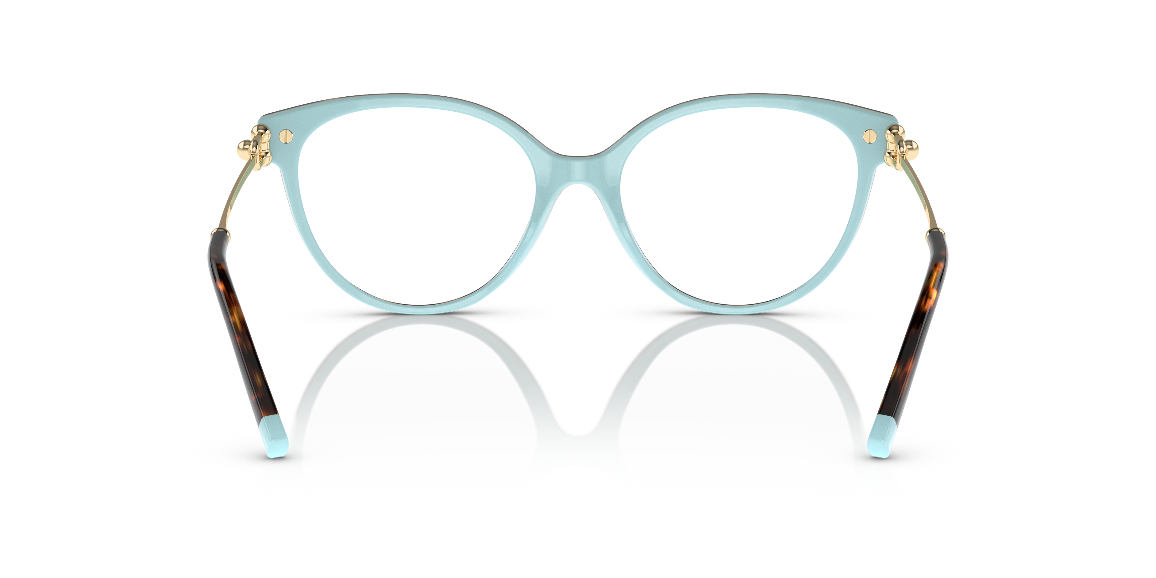 Back view of Tiffany  2217 1#color_Havana on tiffany blue