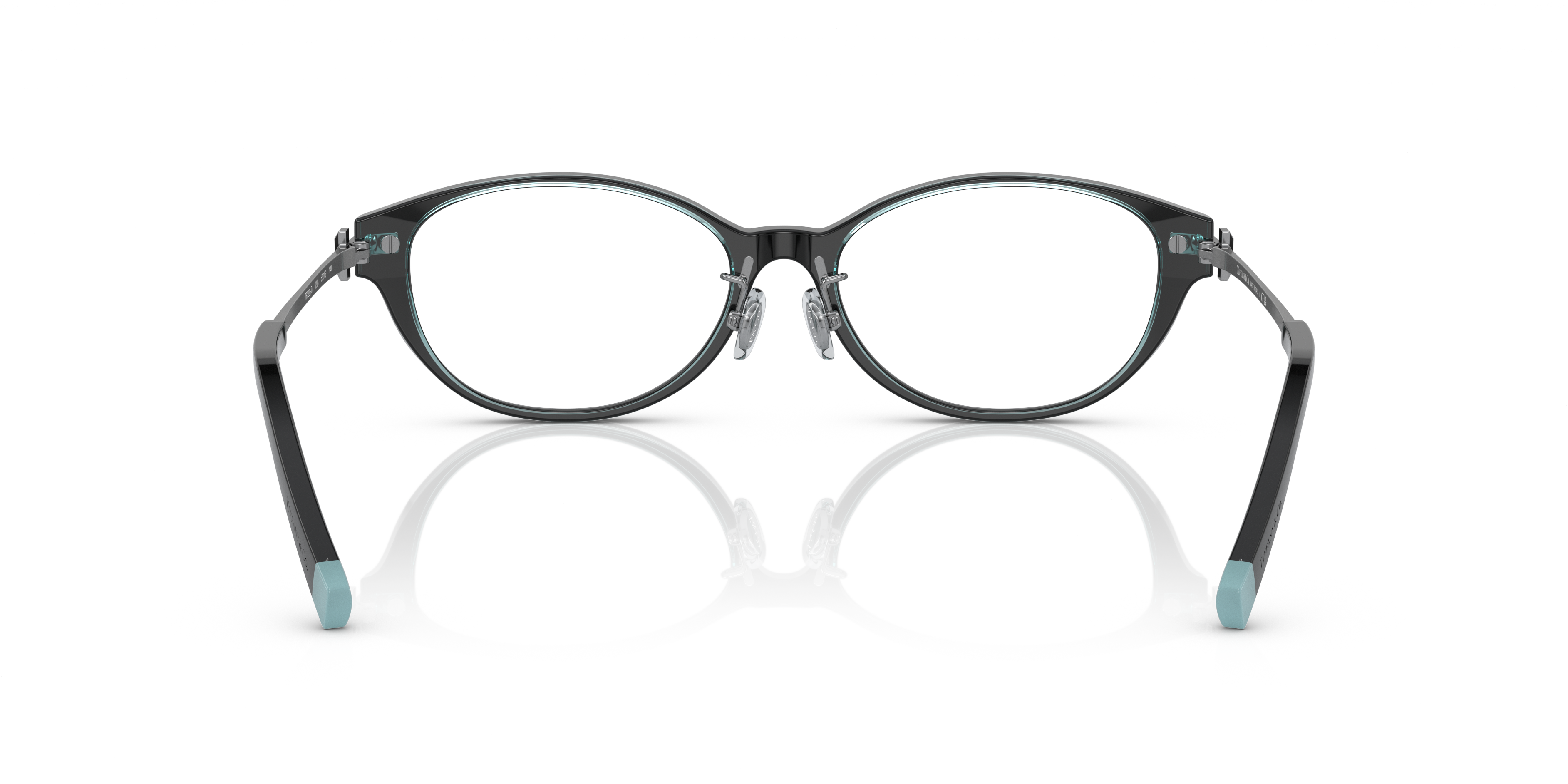 Back view of Tiffany  2225D 1#color_Black on crystal tiffany blue
