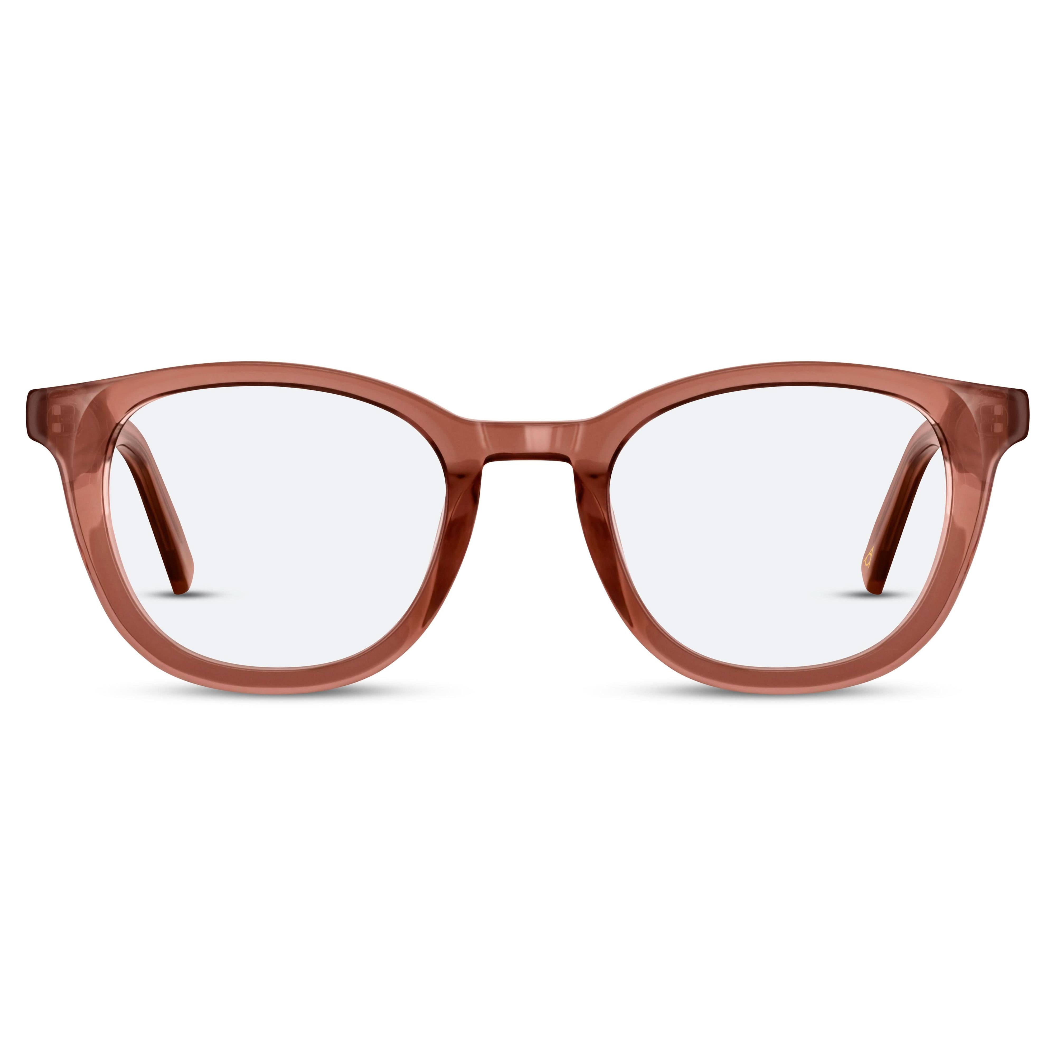 Front view of Arhlo frame ARH003#color_C2 Pink Crystal